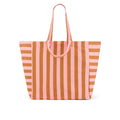 Caramel and Strawberry Stripes Elisa Tote Bag