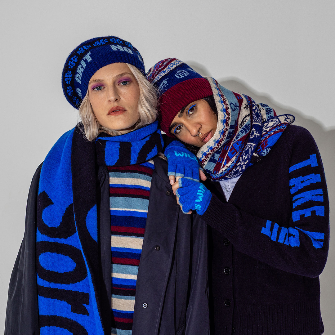 Feminist Fairisle Loop Scarf