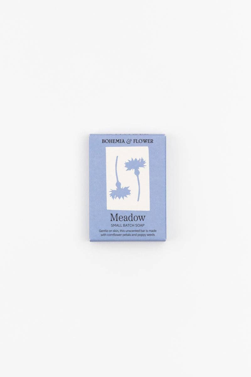 Meadow Bar Soap (Cornflower & Poppy Seed Unscented)