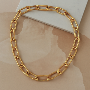 Chunky Gold Link Chain Necklace