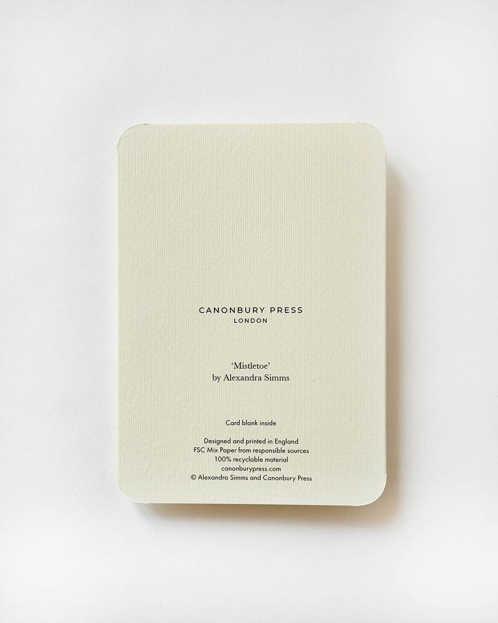 Mistletoe Christmas Greeting Card