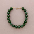 Resin Ball Bead Choker Verde Necklace