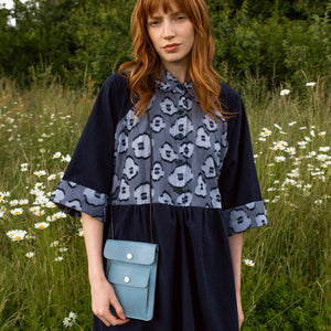 Stripe Bloom Lammas Dress