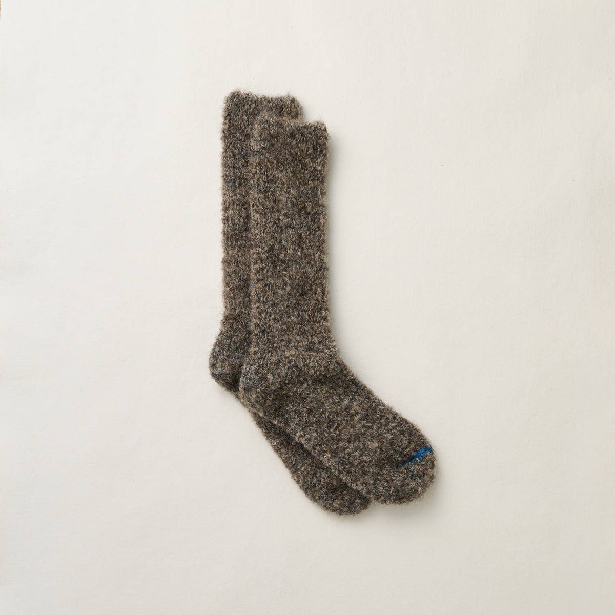 Brown Alpaca Loop Socks
