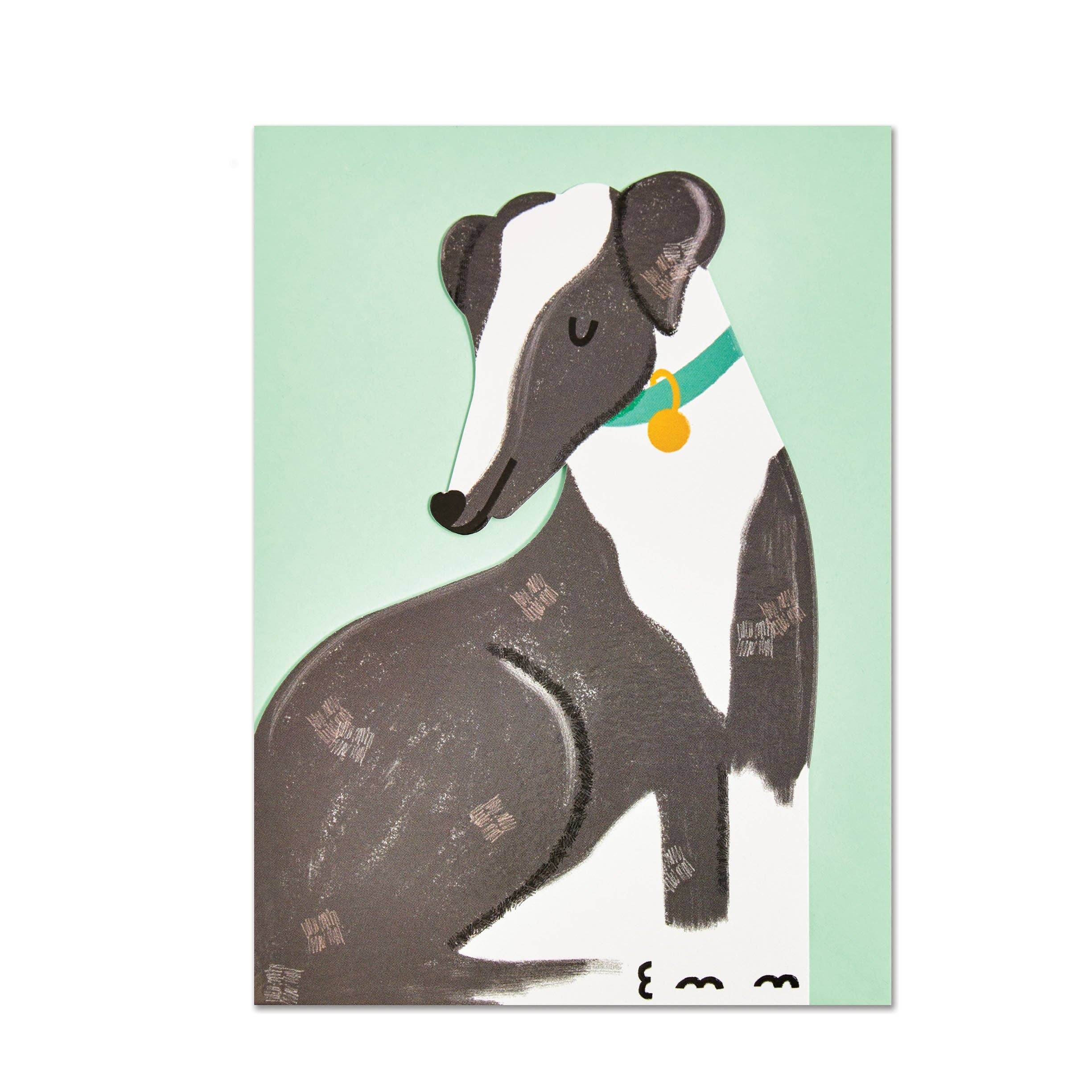 Whippet Greeting Card