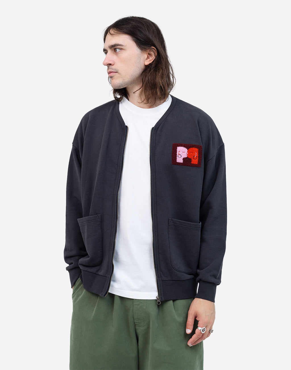 Noir Kigo Kiss Zip Up Sweater