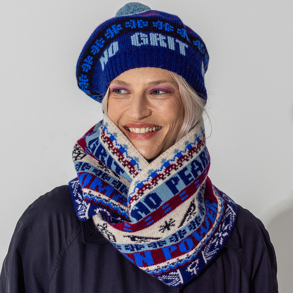 Feminist Fairisle Loop Scarf