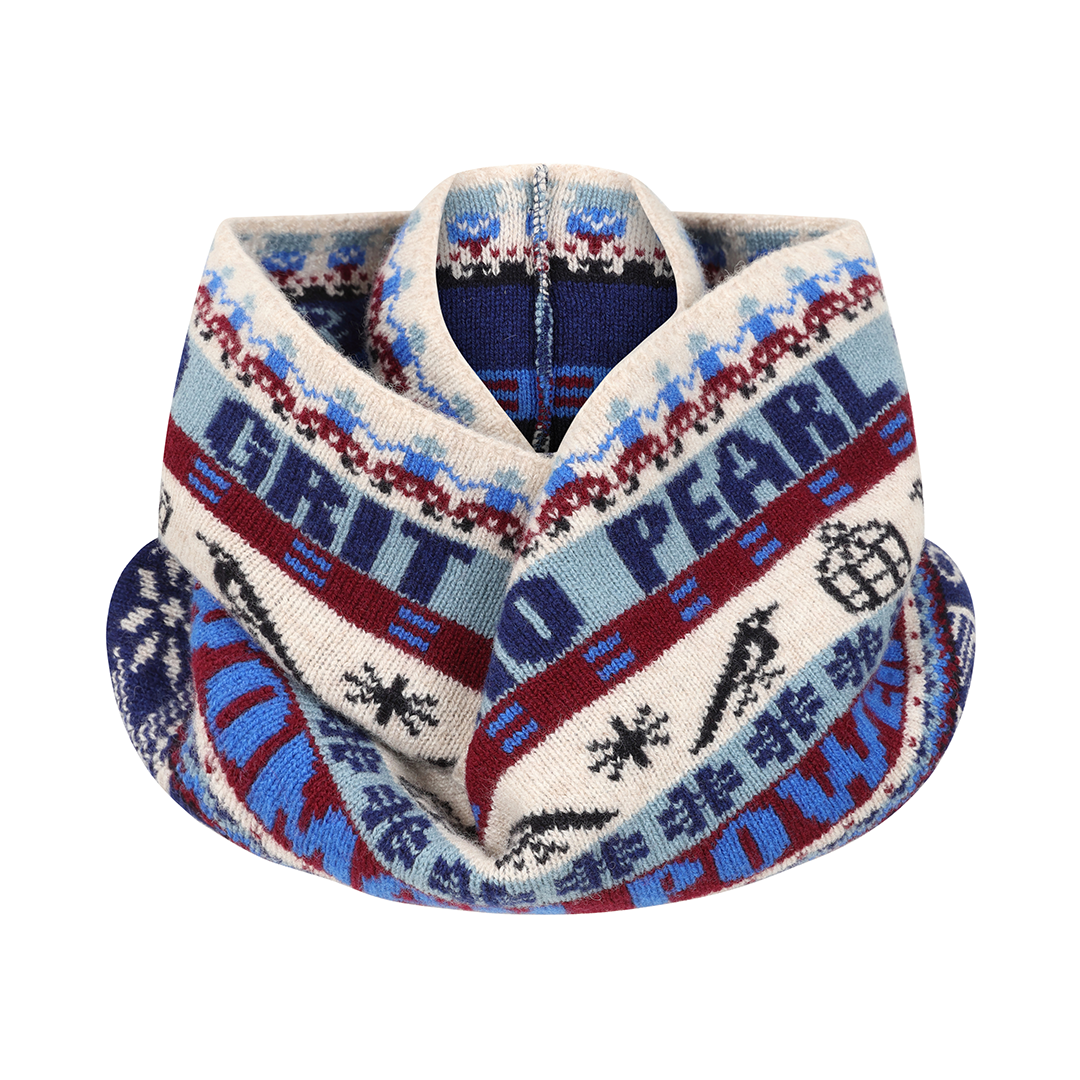 Feminist Fairisle Loop Scarf