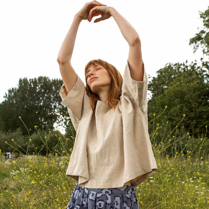 Wheat Linen Edie Top