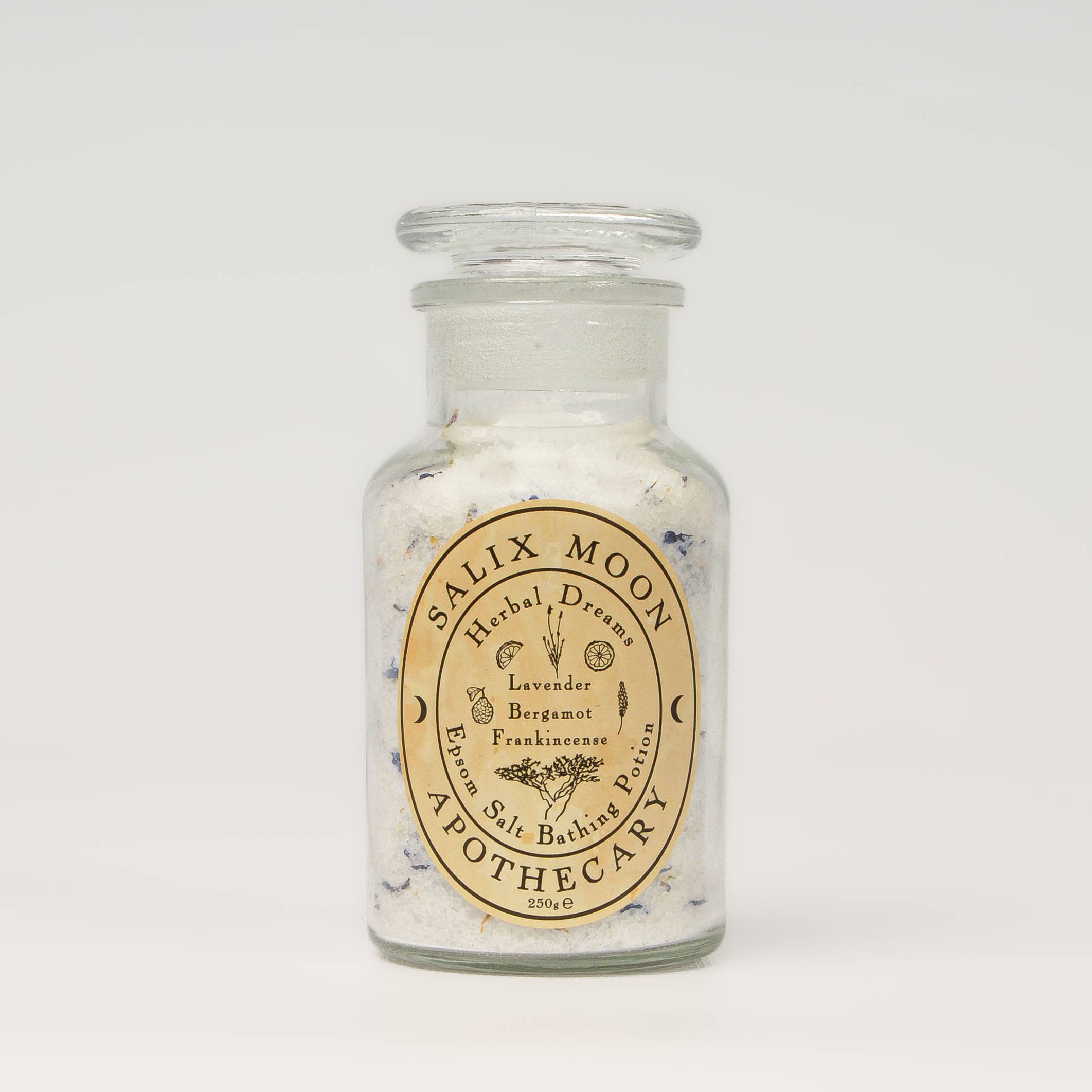 Lavender Epsom Bath Salts with Frankincense & Bergamot: 500g Jar