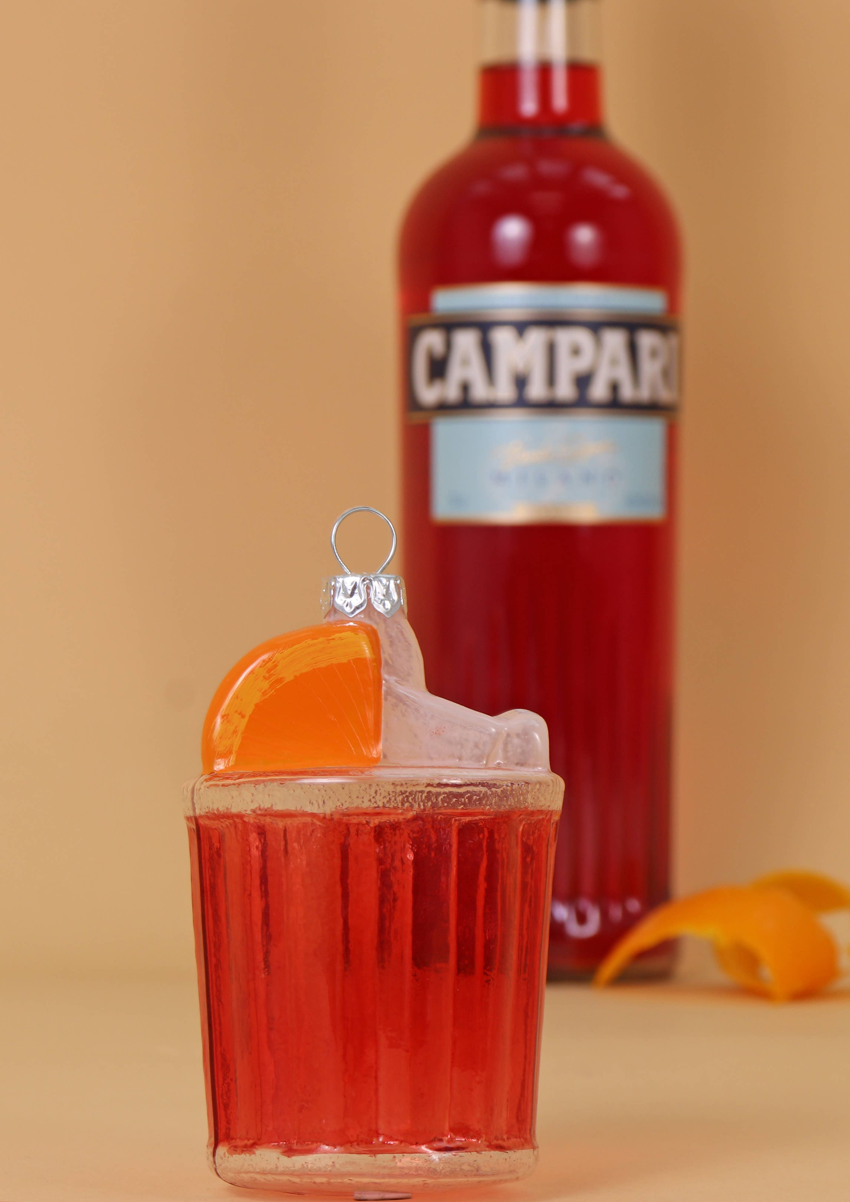 Negroni Glass Christmas Decoration, 9cm