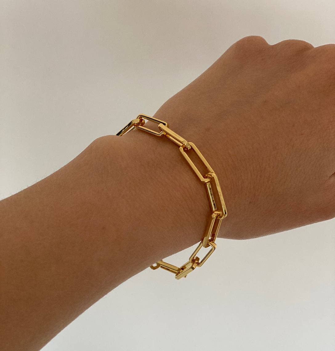 Gold Link Chain Bracelet