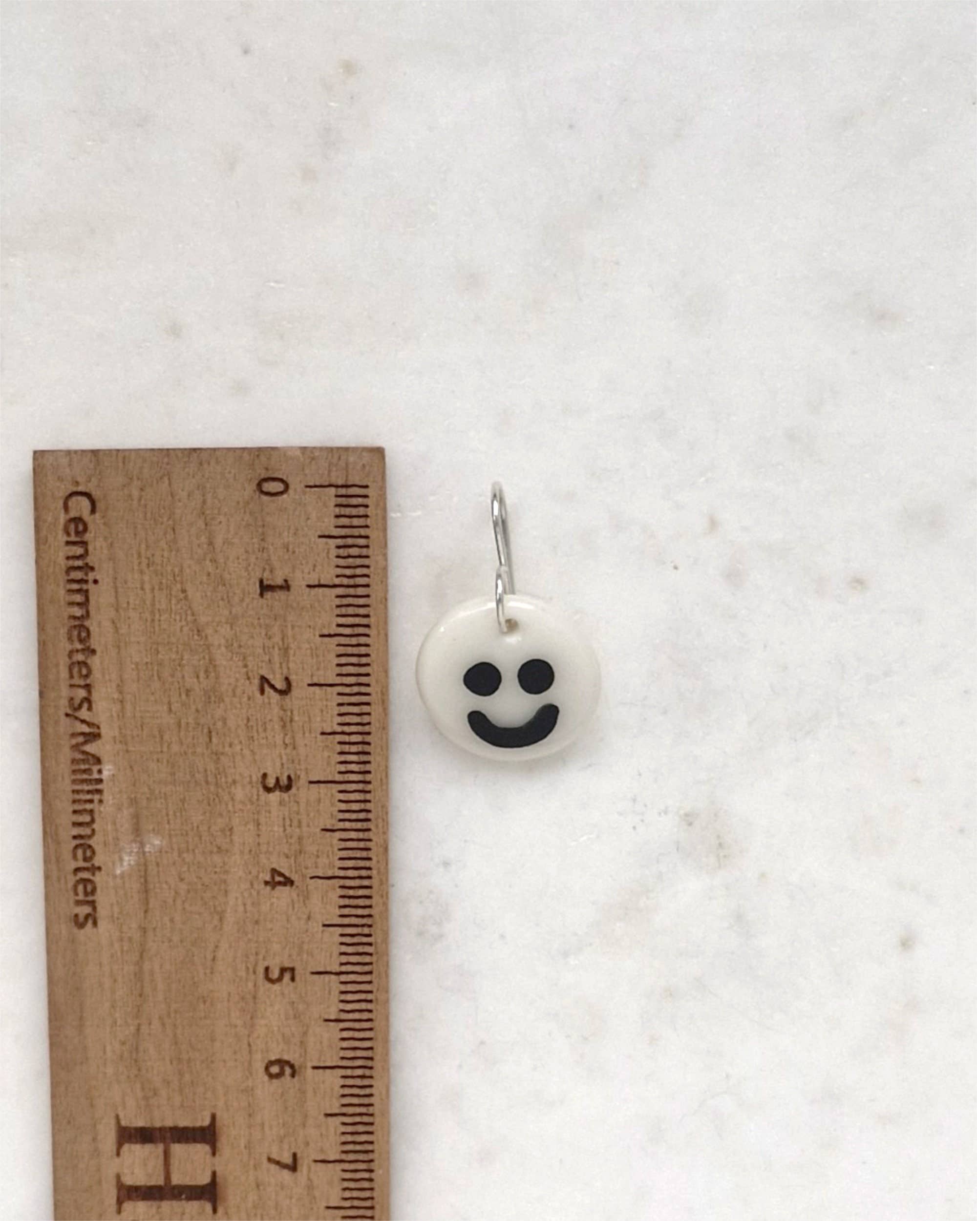 HappySad Earrings: Hoop / Silver
