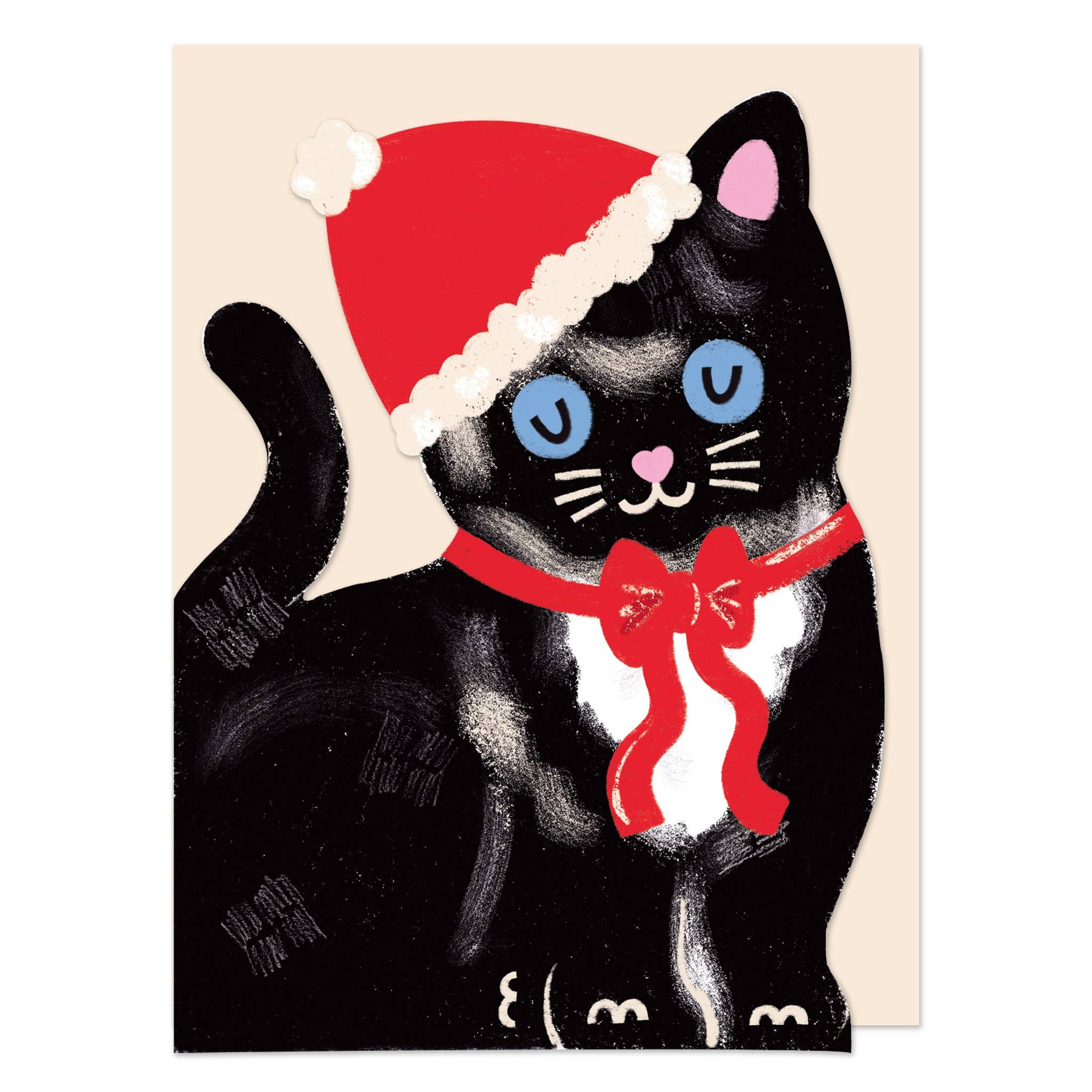Black & White Christmas Kitten
