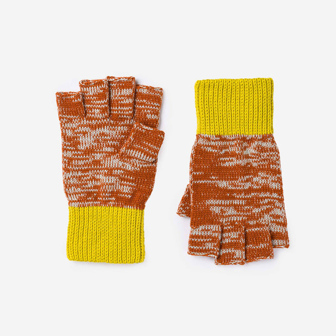 Orche Rust Colorblock Fingerless Gloves