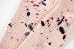 Purple Abstract Bundled Dyed Bamboo Socks