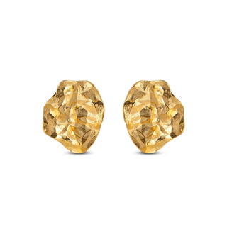 Gold Windy Stud Earrings
