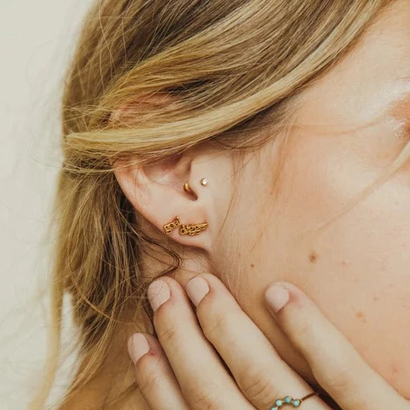 Sterling Silver OK Stud