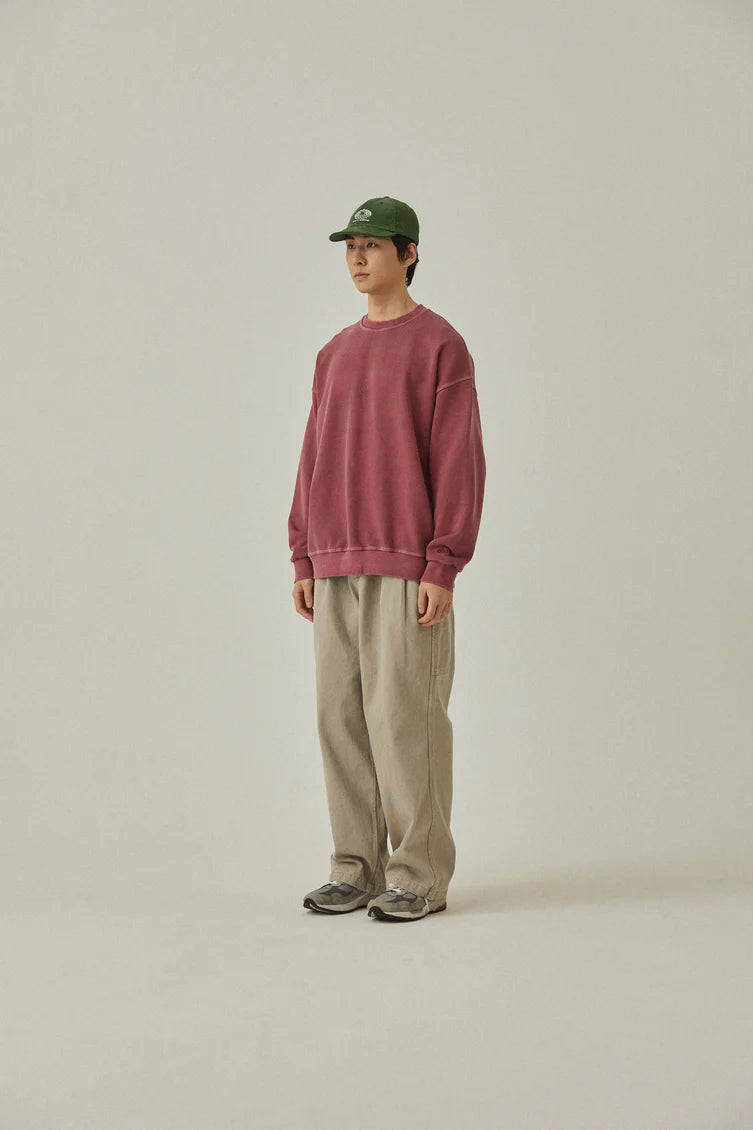 Light Beige Two Tuck Wide Kation Pants
