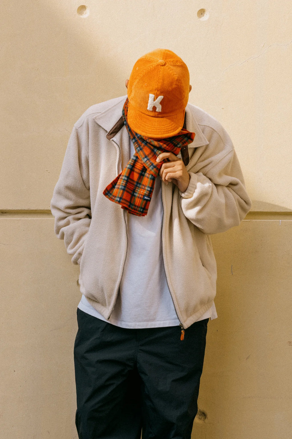 Corduroy Cap Orange