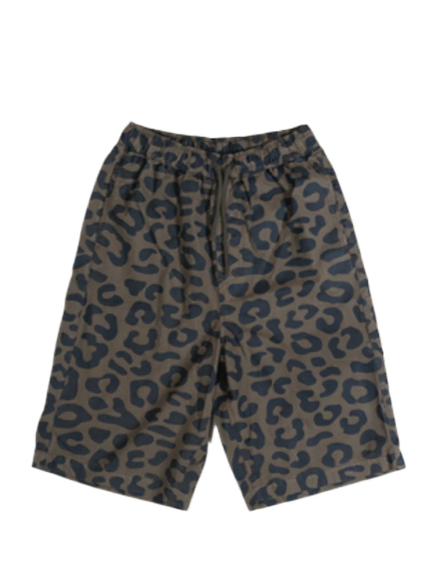 Coffey Leopard City Shorts Khaki