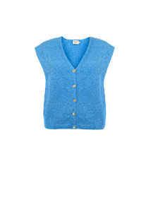 Electric Blue Knitted Gilet