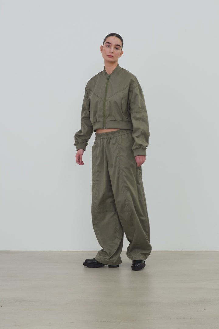 Olive Combat Track Jacket