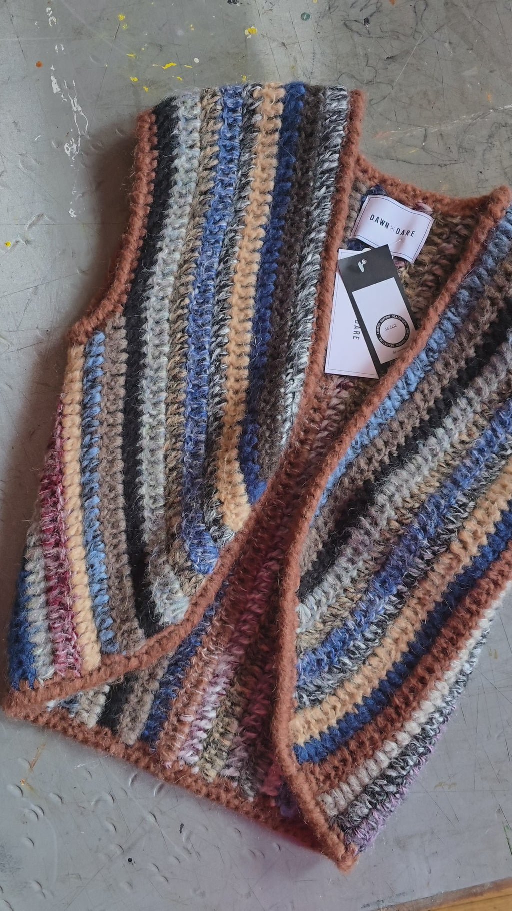 Fay Multi Fringe Gilet