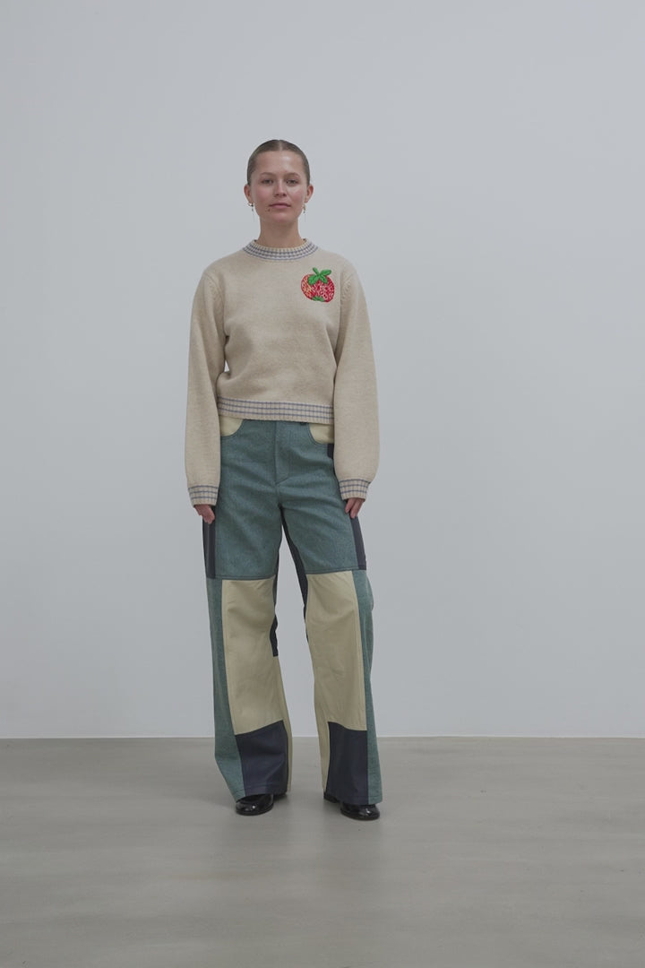 Embroidered Wool Sweater