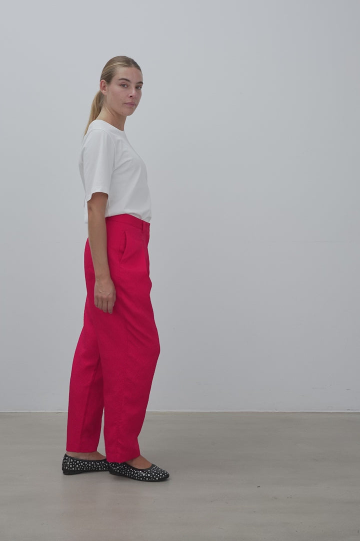Cherry Cropped Crinkle Pants