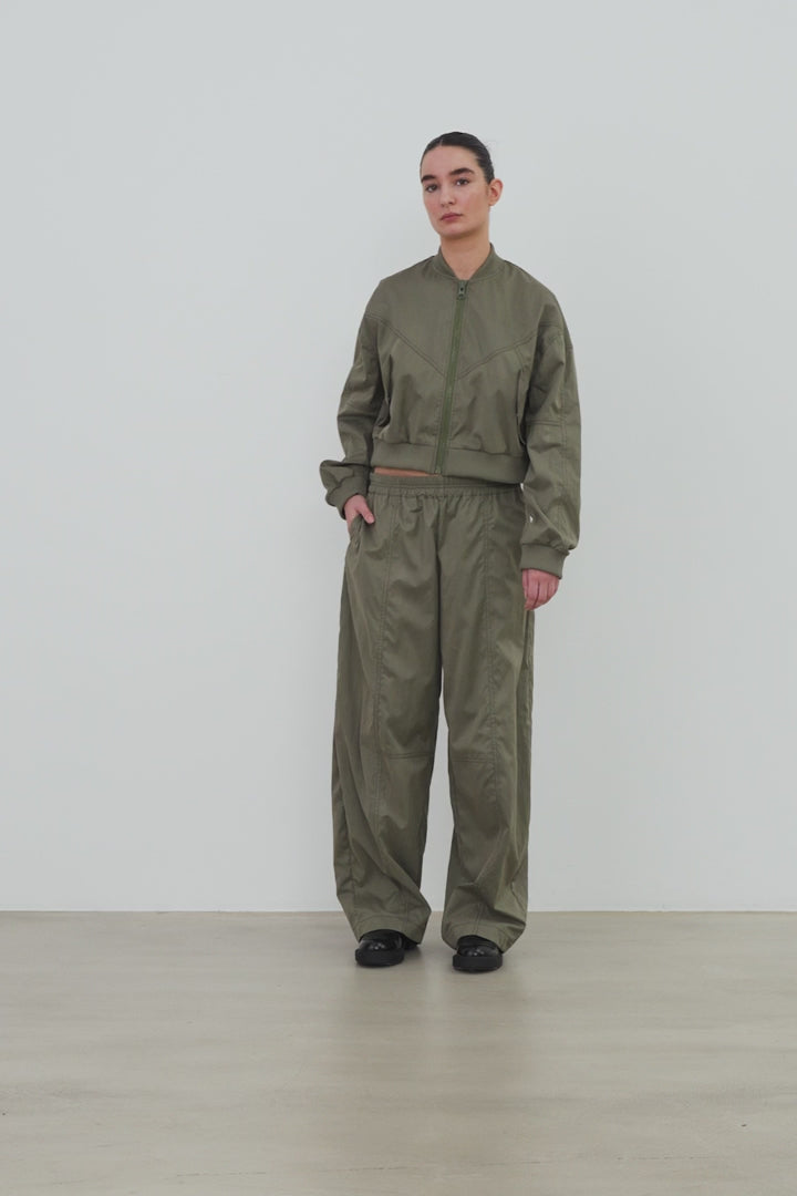 Olive Low Waist Combat Pants