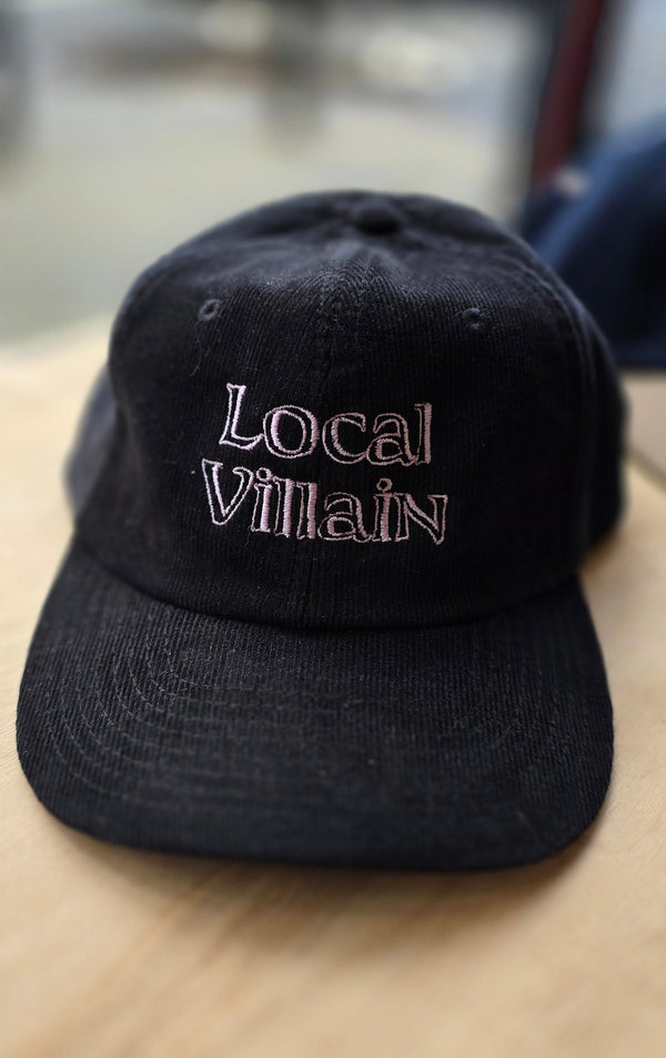 Local Villain Embroidered Black Cap