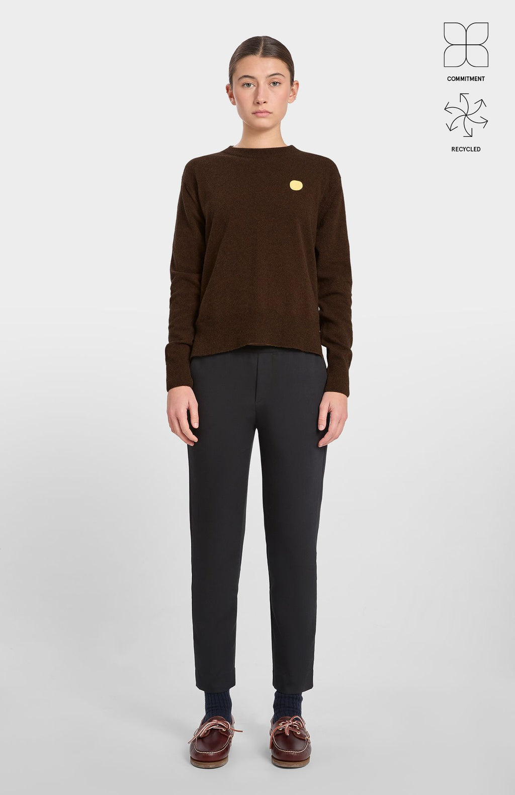 Dark Brown Dot Jumper