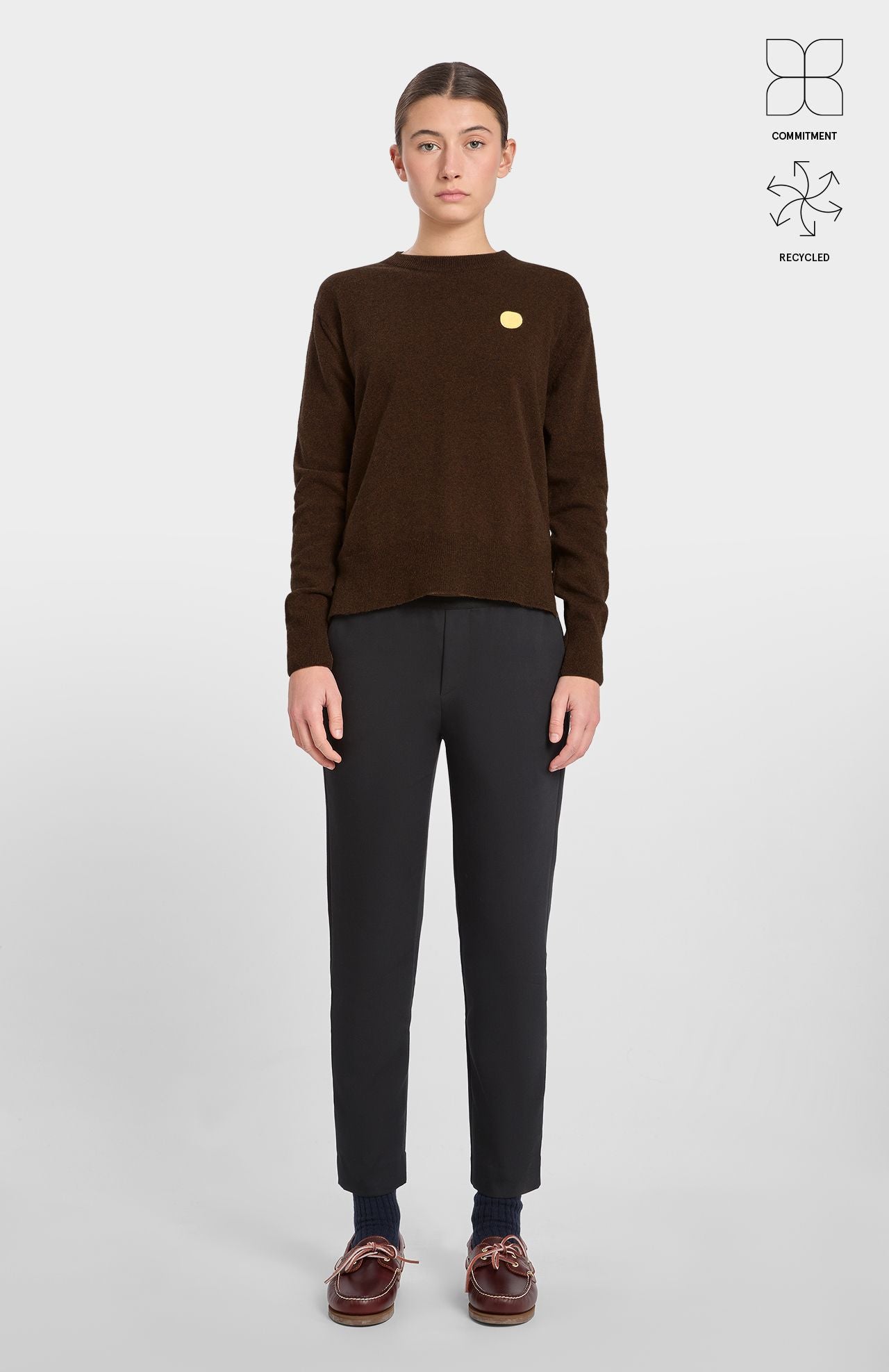 Dark Brown Dot Jumper