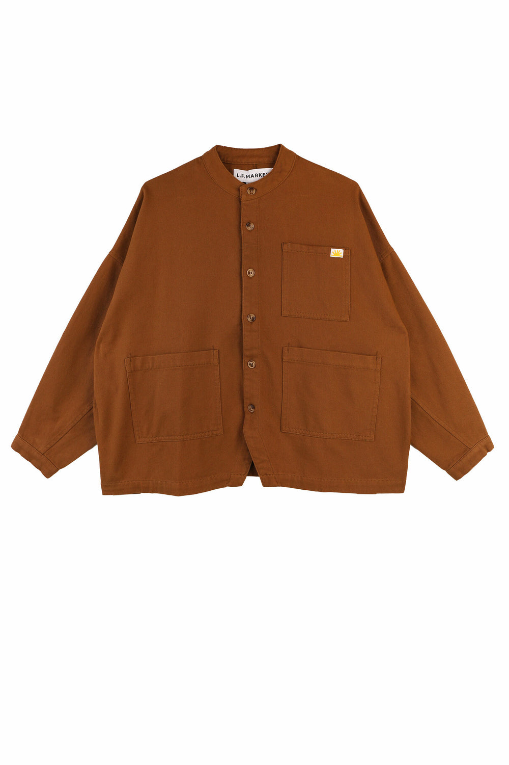 Tobacco Oversized Chore Drill Coat