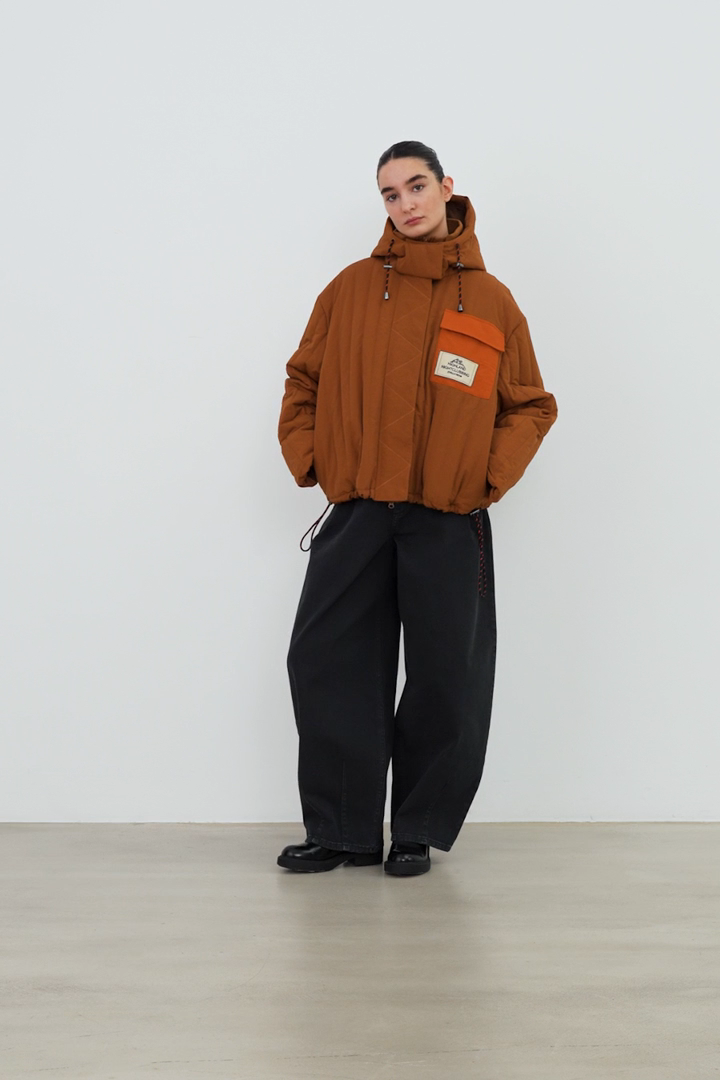 Brown Quilted Jacket