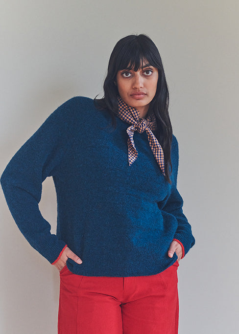 Navy Alpaca Jumpigan