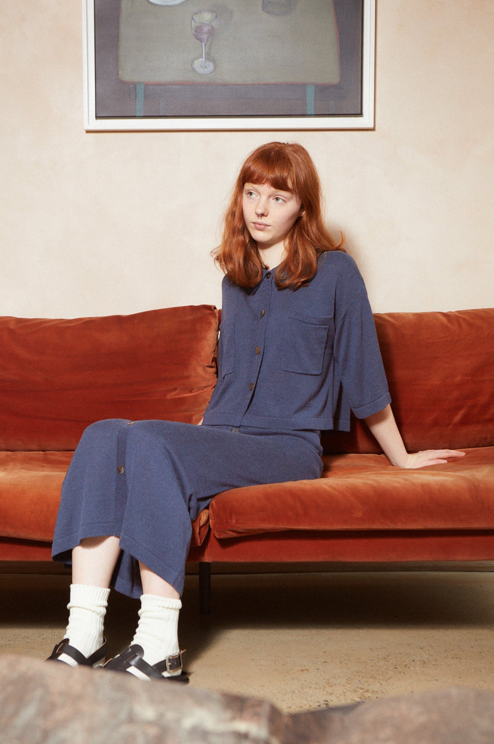 Navy Soren Top