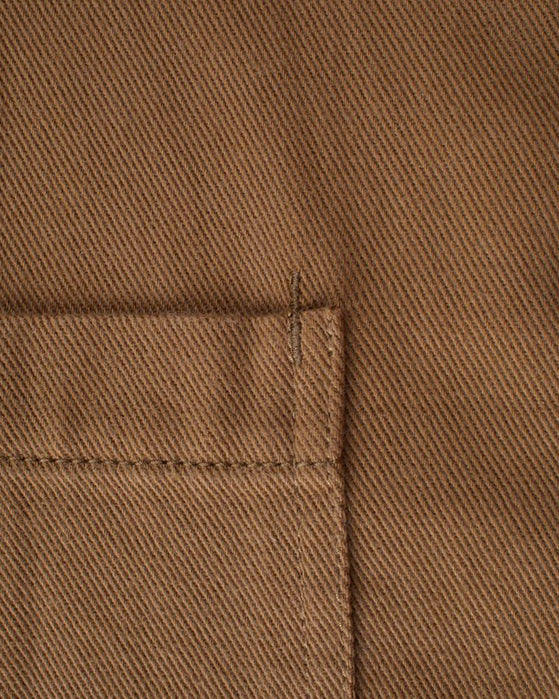 Tobacco Oversized Chore Drill Coat