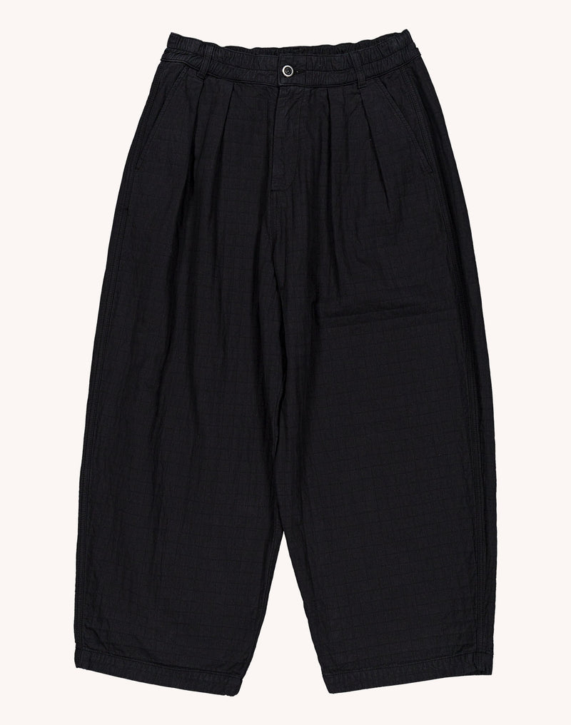 Black Cargeot Textured Cotton Pants - restock coming soon