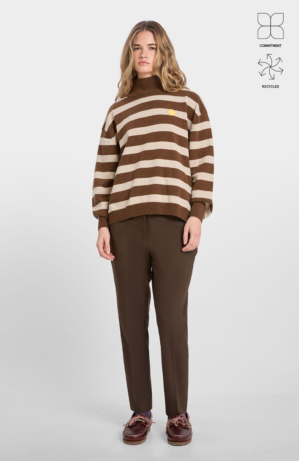 Kahadi Dot Stripe Jumper