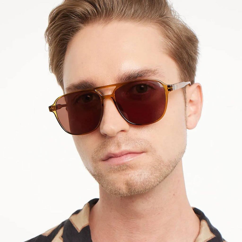 Brad Ecru Olive Sunglasses