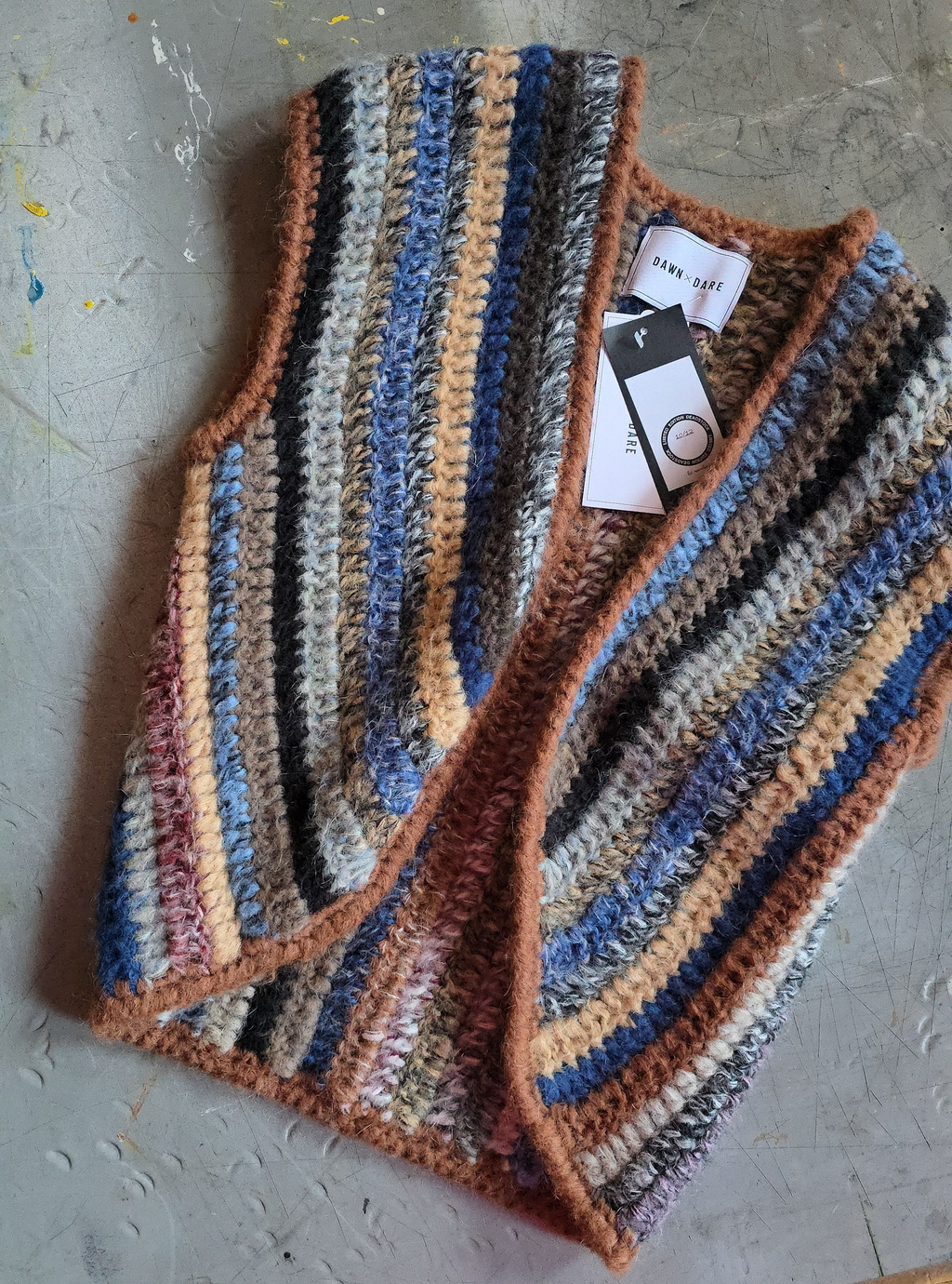 Fay Multi Fringe Gilet