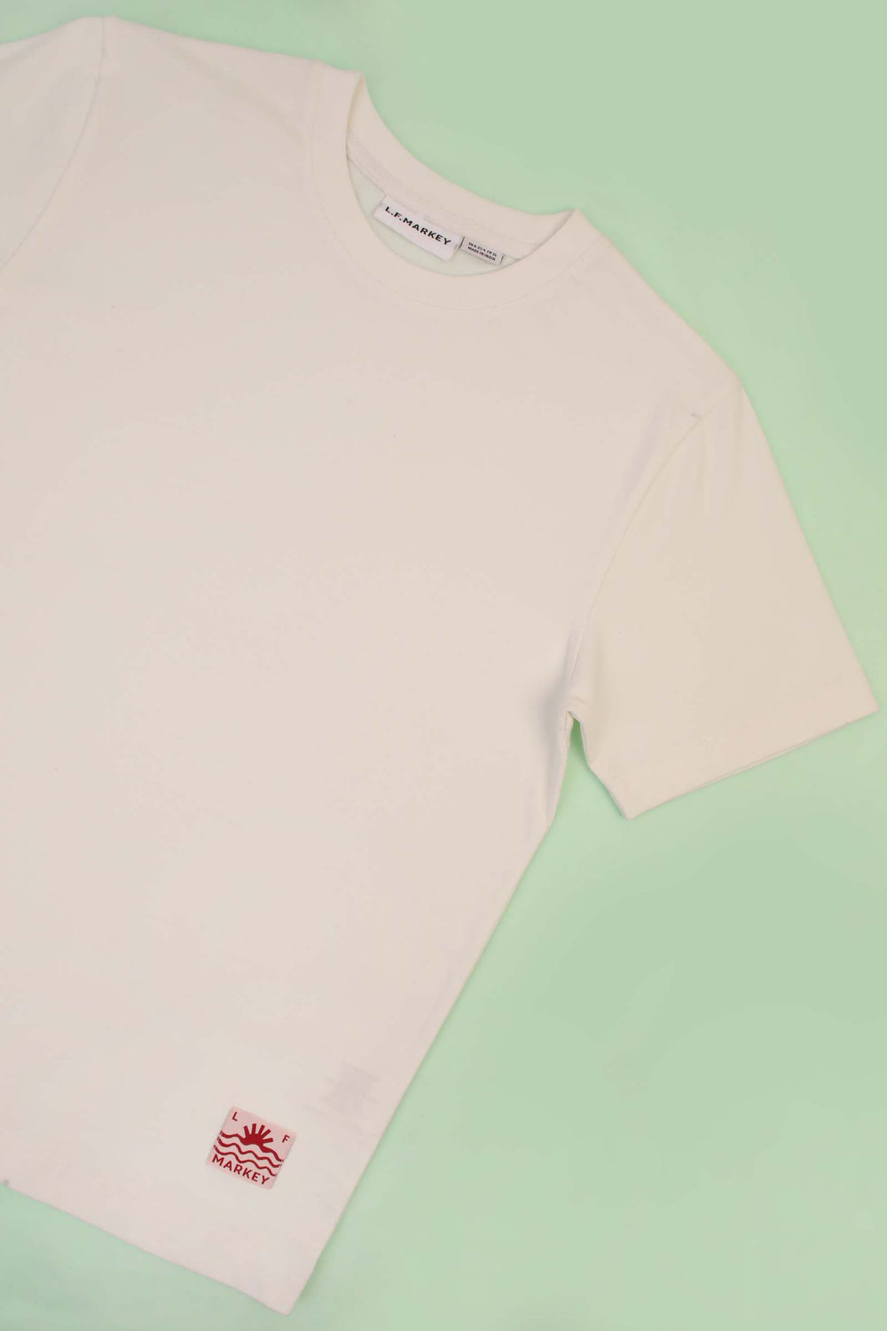 Cream Basic Tee