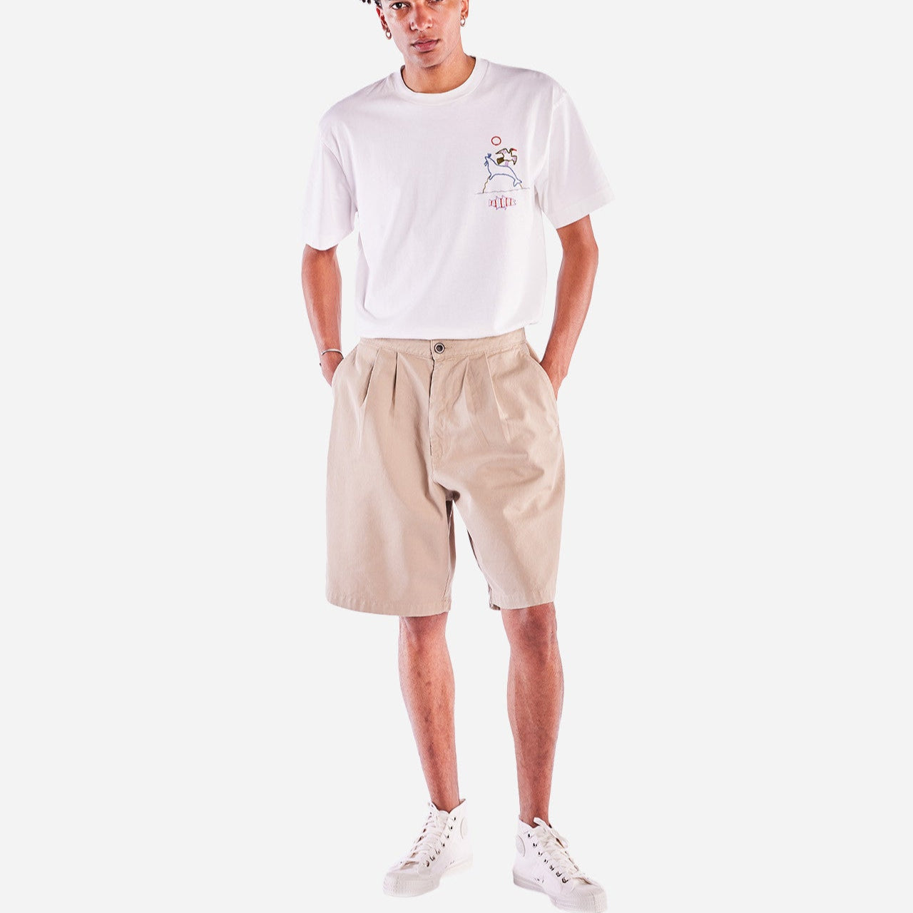 Beige Shorts