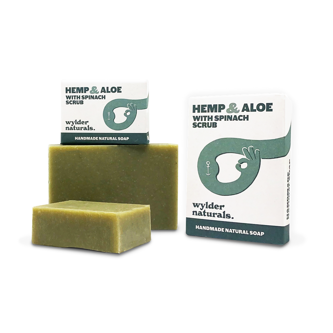 Hemp & Aloe with Spinach Scrub Bar Soap