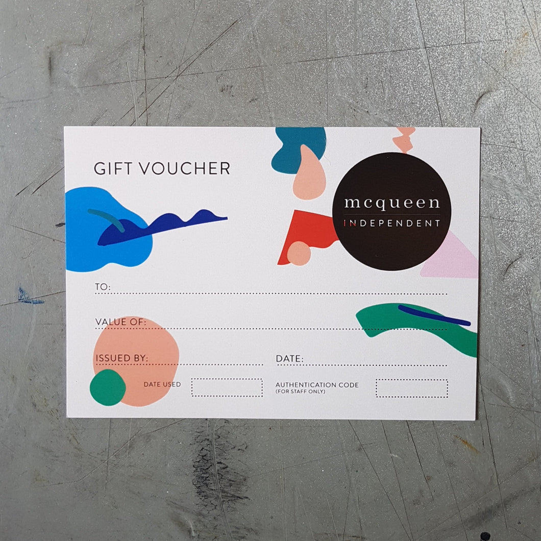 Mcqueen Independent Instore Gift Card - Various Amounts