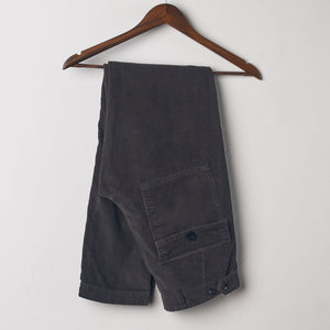 Faded Black Corduroy Workwear Pants