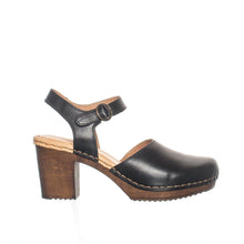 Black Heeled Clogs - Last One (Size 41)