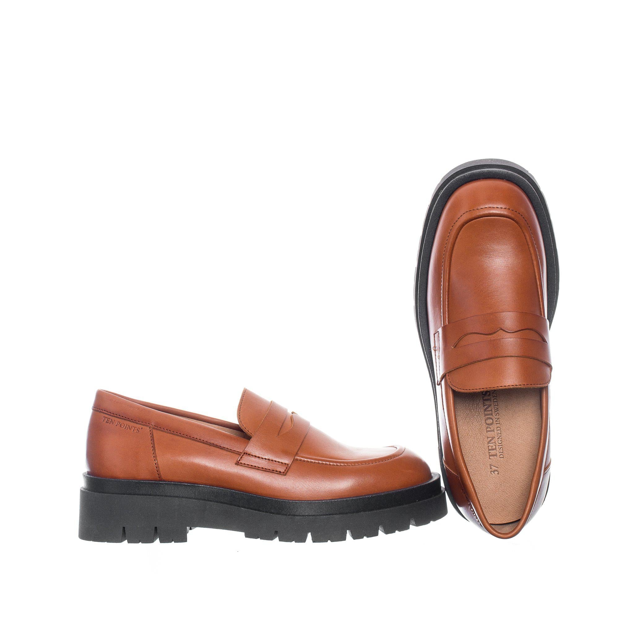 Cognac Margaret Loafers